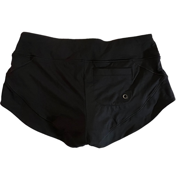 NWT Athleta Womens Kata 2.0 Swim Shorts Drawstring Pockets Black XXS Athletic - Picture 7 of 16